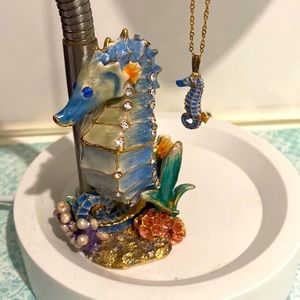 Seahorse trinket w/ matching necklace